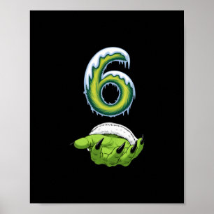 Póster Divertido 67 Meme Seis Siete Manos De Monstruo Esp