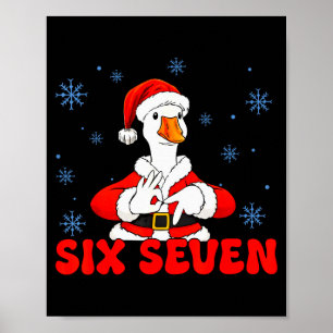 Póster Divertido 67 Meme Silly Goose Navidad 67 Meme Xmas