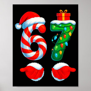 Póster Divertido 67 Navidad 6 7 Seis Siete Meme Niños Hom