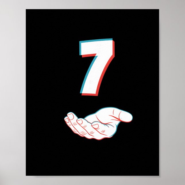 Póster Divertido 67 Seis Siete Meme Pareja Coincidente Ha (Frente)