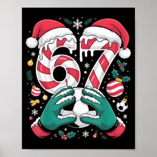 Póster Divertido 67 Seis Siete Portero de Fútbol Divertid