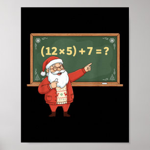 Póster Divertido 67 Seis Siete Profesor de Matemáticas Na