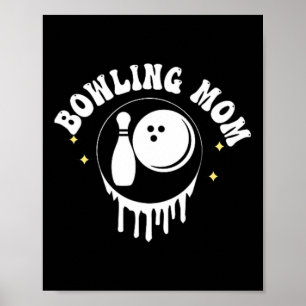 Póster Divertido Alguien Boca Fuerte Bolos Mamá Madre