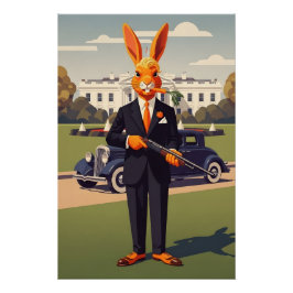 Póster Divertido americano