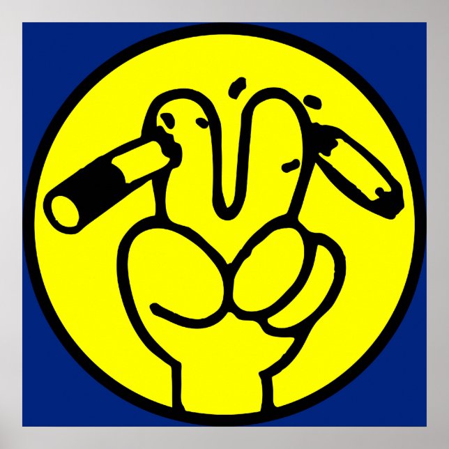 Póster Divertido anti tabaco ⚠ Rótulo tailandés ⚠ (Frente)