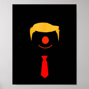 Póster Divertido anti Trump No es mi presidente cita demó
