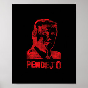 Póster Divertido Anti Trump Resistencia Liberal Pendejo E