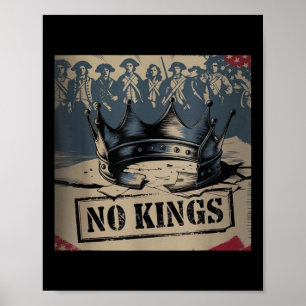 Póster Divertido anti Trump, sin reyes, anti fascismo, po