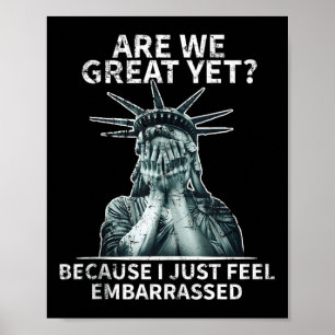Póster Divertido Anti Trump Somos Una Gran Estatua De Lib