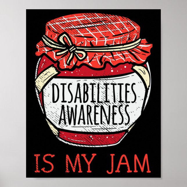 Póster Divertido Apoyo a Discapacidades Diciendo Discapac (Frente)