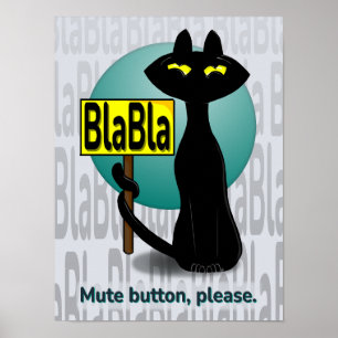 Póster divertido Bad Boogie - Letrero BlaBla