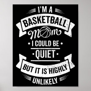 Póster Divertido baloncesto soy una madre de baloncesto q