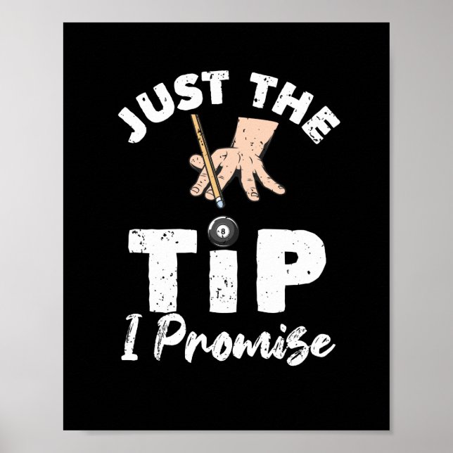 Póster Divertido billar snooker 8 bola 9 bola (Frente)