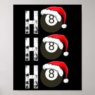 Póster Divertido Billiard Para La Liga De Jugadores De Pi