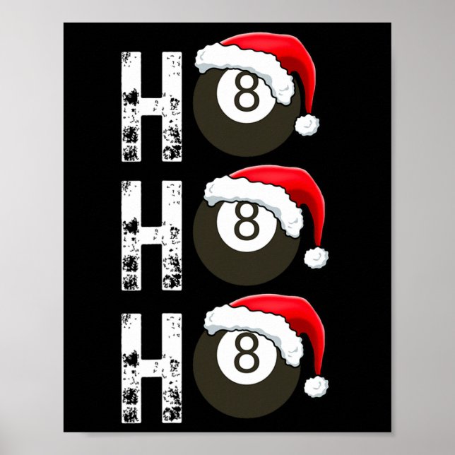 Póster Divertido Billiard Para La Liga De Jugadores De Pi (Frente)