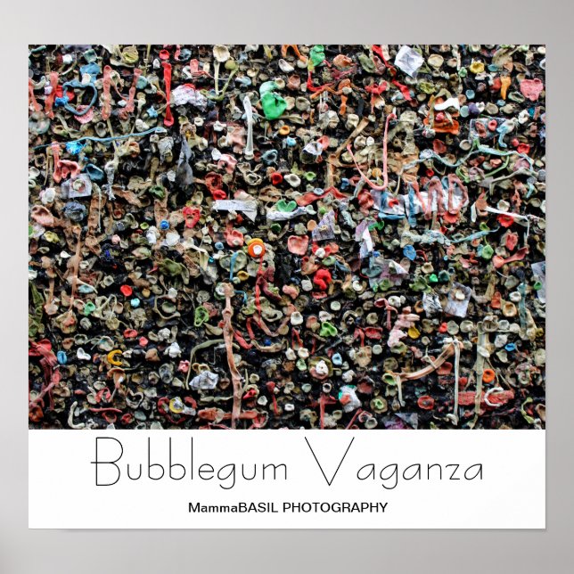 Póster ¡Divertido Bubblegum Vaganza Poster! (Frente)