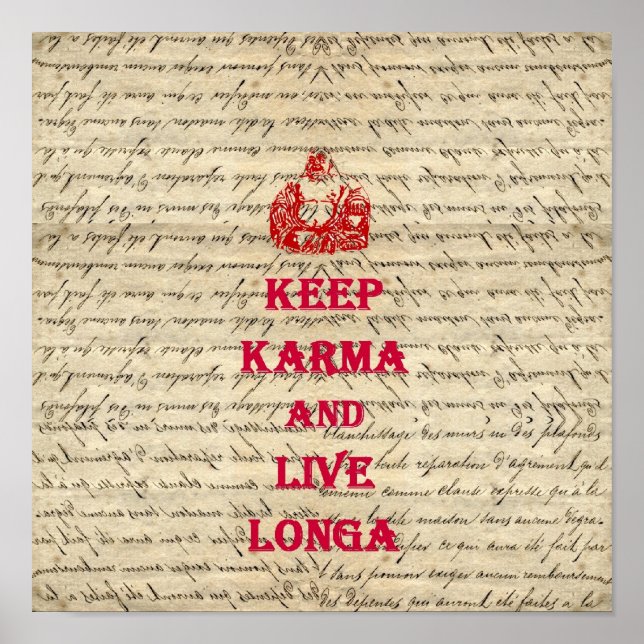 Póster Divertido Buda diciendo (Frente)