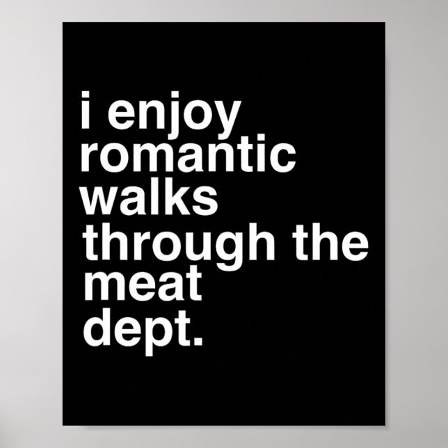 Póster Divertido Carne Bacon Beef Grilling Bbq Lover Gi (Frente)