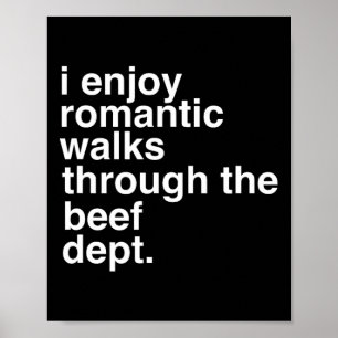 Póster Divertido Carne Bacon Beef Grilling Bbq Lover Gi