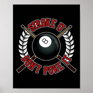 Póster Divertido Chiste de billar billar Snooker de Billi