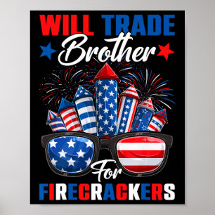 Póster Divertido Comerciará Con Hermano Para La Hermana D