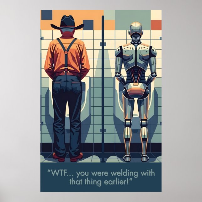 Póster divertido con tema de soldadura (Frente)