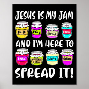 Póster Divertido Cristiano Jesús Es Mi Jugo Aquí Para Dif