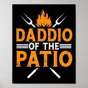 Póster Divertido Daddio Del Día De Los Padres Del Patio B