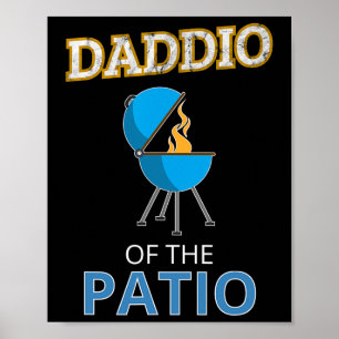 Póster Divertido Daddio Del Día De Los Padres Del Patio B