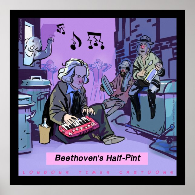 Póster divertido de Beethoven's Half Pint por Rick (Frente)