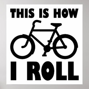 Póster Divertido de Bicicleta Cómo Rueda Yo