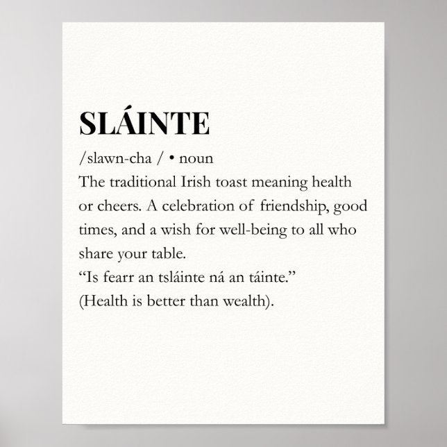 Póster divertido de citas irlandesas modernas  (Frente)