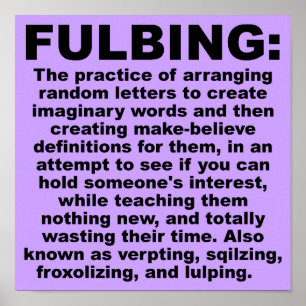 Póster divertido de Fulbing Señal