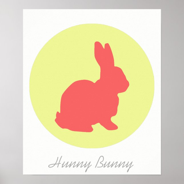 Póster divertido de Hunny Bunny A3 (Frente)
