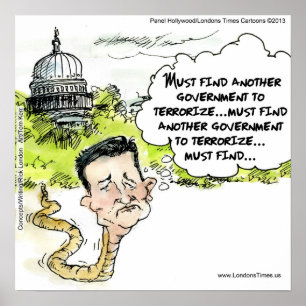 Póster divertido de la serpiente de Ted Cruz