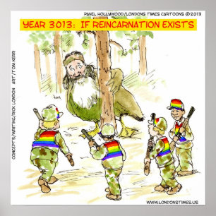 Póster divertido de LGBT Vs Pato Gigante