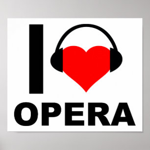 Póster Divertido de Ópera Me Encanta
