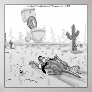 Póster divertido de Rick London Dog Mirage