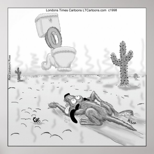 Póster divertido de Rick London Dog Mirage (Frente)