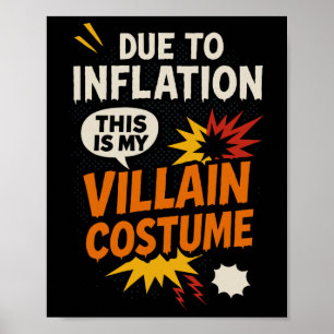 Póster Divertido Debido A La Inflación, Este Es Mi Hallow