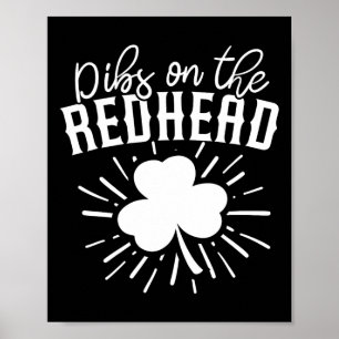 Póster Divertido Día Irlandés De Sta Patrones Shamrock Di