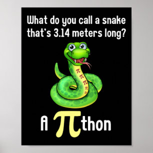 Póster Divertido Día Pi Puns Chistes Maestras de Matemáti