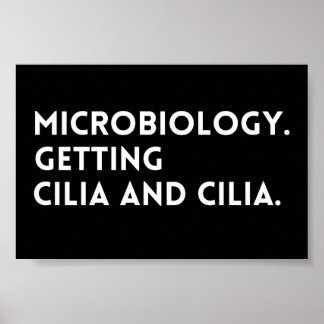 Póster Divertido Dice Que La Microbiología Se Está Convir