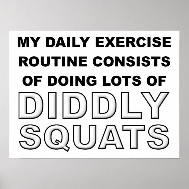 Póster Divertido Diddly Squats (Frente)