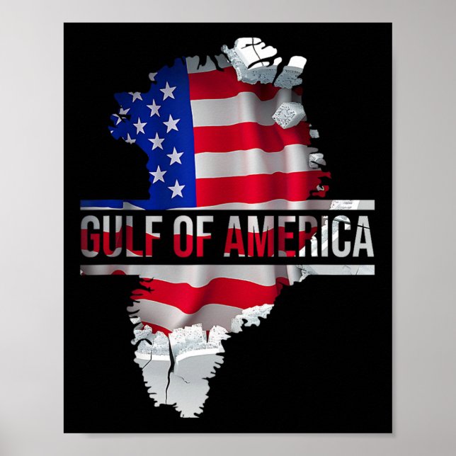 Póster Divertido Donald Trump Bandera estadounidense Cana (Frente)