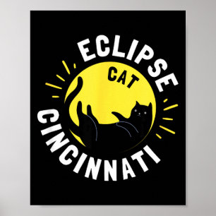 Póster Divertido Eclipse Solar 4 8 24