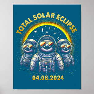 Póster Divertido Eclipse Total Solar 04 08