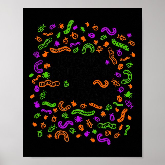 Póster Divertido Engañando A Mi Profesor Durante 100 Días (Frente)