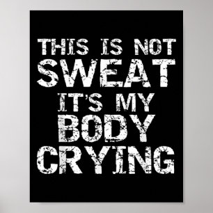 Póster Divertido entrenamiento diciendo que esto no es su