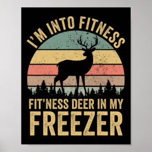 Póster Divertido Estoy En Forma Forma Ciervo En Mi Congel